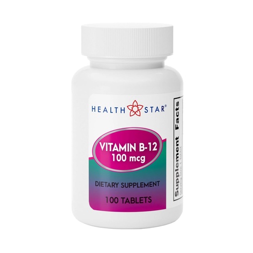 [BRSWIGIMAYPR4HLC] GeriCare Vitamin B-12 100mcg Tablets – Promotes Energy, Cognitive Function & Nervous System Support – Trusted Supplement for Daily Wellness – 100 Count