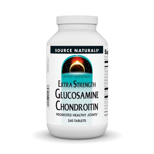 [BRSWIYQOAUNAEAI7] Source Naturals Extra Strength Glucosamine Chondroitin, Promotes Healthy Joints*, 240 Tablets