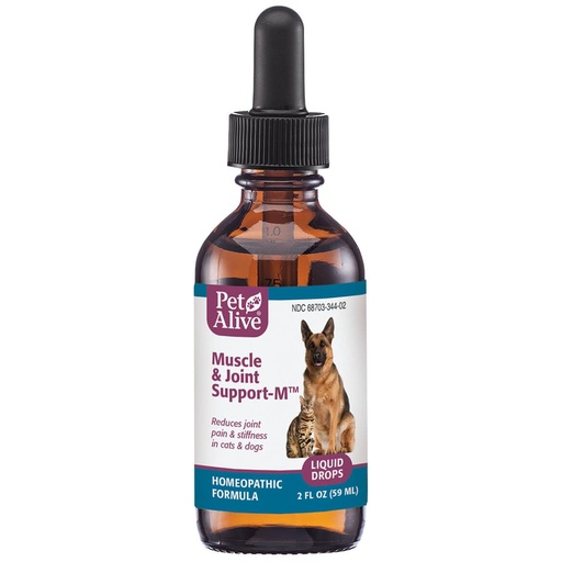 [BRSWIBAGPN4W2G3O] PetAlive Muscle and Joint Support-M - Natural Homeopathic Formula for Joint Pain and Stiffness in Pets - Supports Joint Health and Movement in Dogs and Cats - 59 mL