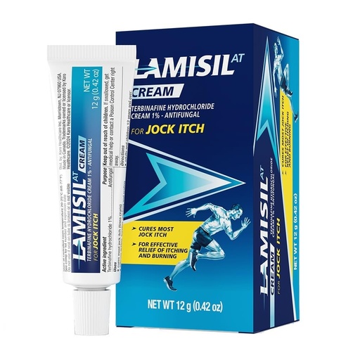 [BRSRABT4CUPAO233] Lamisil Jock Itch Antifungal Cream | 1 Week Jock Itch Treatment | Clinically Proven | Fast and Effective Symptom Relief of Itching, Burning and Redness | 0.42 oz (12g)