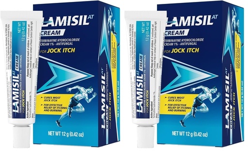 [BRSRGGQNOF5AMHTH] Lamisil Jock Itch Antifungal Cream, 1 Week Treatment, Clinically Proven, Fast and Effective Symptom Relief of Itching, Burning and Redness. 42 oz (12g) (Pack of 2)