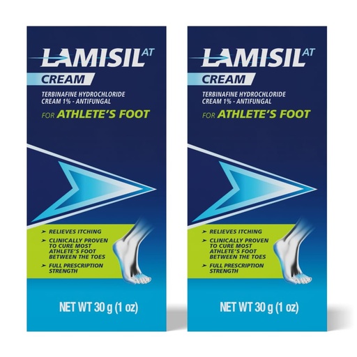 [BRSRAZD7CMMWYYI2] Lamisil 1 Week Athlete’s Foot Treatment, Antifungal Cream with Terbinafine Hydrochloride 1%, Fast Symptom Relief & Prevents Recurrence, 1 oz (30 g) - 2PK