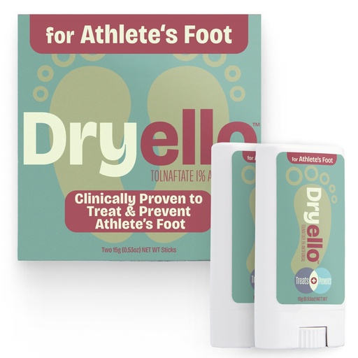 [BRSREZIQOVYAYADD] Athlete’s Foot Treatment Stick – Antifungal Stick for Athlete’s Foot, Tolnaftate 1%, Easy Glide-On No Mess Application – 2 Sticks Complete Treatment