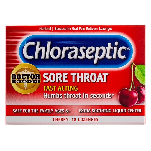 [BRSRAYYYDIPWGHQ2] Kerasal Nail Renewal Restores Damaged Nails, 0.33 fl oz & Chloraseptic Cherry Sore Throat Lozenges 18 Count