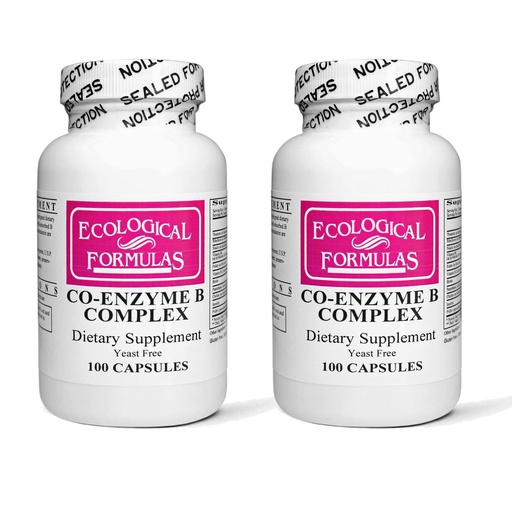 [BRSW2AAHAR5BGEYU] Ecological Formulas Vitamin B Complex Supplement with Thiamine, Riboflavin, Niacin, Pantothenic Acid, Pyridoxine, Biotin, Folic Acid, Cobalamin, Three Fresh Seal Bottles - 200 Count Total