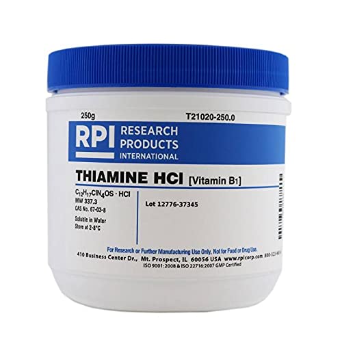 [BRSWKHDYDIMWAHDH] Research Products International Thiamine Hydrochloride [Vitamin B1], 250 Grams - RPI
