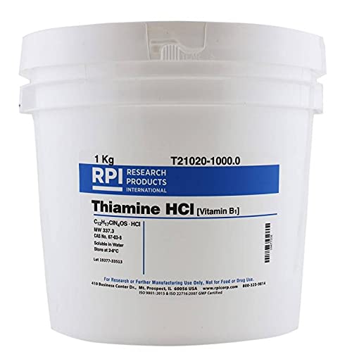 [BRSWKHD5BAGQM3TK] Research Products International Thiamine Hydrochloride [Vitamin B1], 1 Kilogram - RPI