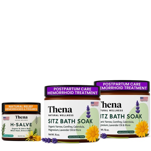 [BRSRGGIKOIHRECLV] Sitz Bath Soak & Hemorrhoid Cream for Women – Natural Relief for Hemorrhoids, Postpartum Recovery & Comfort