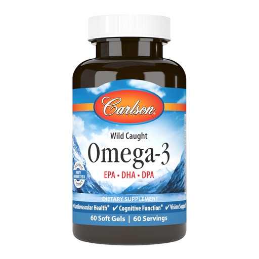 [BRSROAIEOR4BGFLP] Omega-3, 700 mg Omega-3s, EPA, DHA, DPA, Budget Friendly, Wild Caught, Sustainably Sourced, 60 Soft Gels