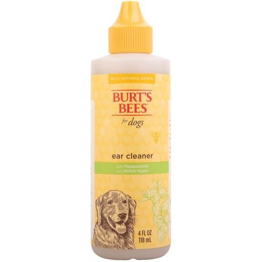 [BRSWIEIMDJ6GIYI7] BURT'S BEES FOR PETS Ear Cleaner for Dogs with Pepeprmint and Witch Hazel, 99.7% Natural Origin Formulas, Dog Ear Cleaner, Ear Cleaning Solution for Dogs, 4 oz