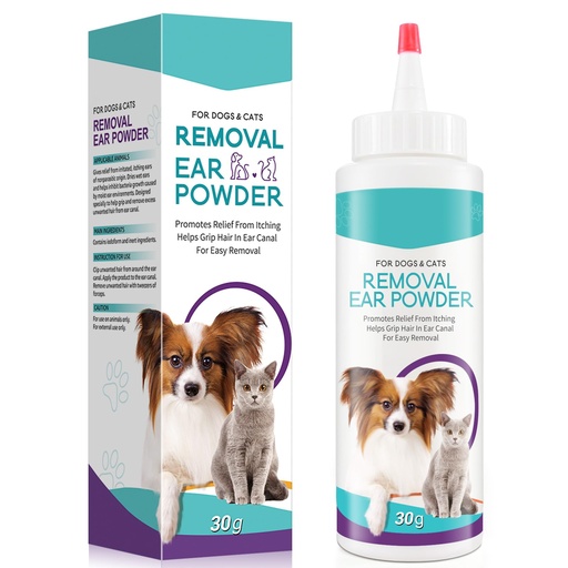 [BRSW2GQCBYBWMEI4] ZIXAOK Dog Ear Cleaner 30g - Removal Ear Powder for Pets,Dog Ear Infection Treatment,Supports Infection Prone Ears, Ear Odor in Pets