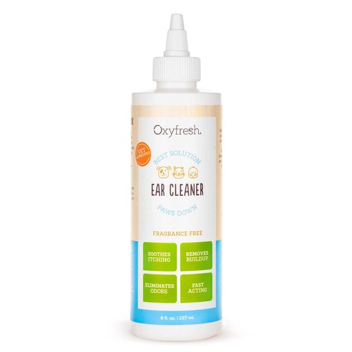 [BRSWIYAGDNYRWDTA] Oxyfresh Advanced Pet Ear Cleaner - Best Dog and Cat Ear Cleaning Solution - Helps with Yeast, Wax, Dirt & Itchy Ear Canal - Cleaning, Soothing, & Sting-Free Dog Ear Wash & Cat Ear Rinse - 8oz