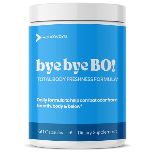 [BRSREZ35CIMB4ALU] VoomVaya Bye Bye BO – Body Deodorizing Supplement for Women Over 40 – Chlorophyll Pills with Sage & Peppermint – Internal Deodorant for Body Freshness – 60 Capsules