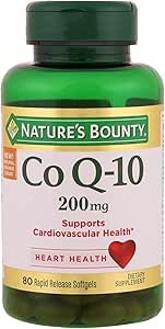 [BRSWKGYIBJ4WCFLO] Nature's Bounty Co Q-10 200 mg Rapid Release Softgels Supports Cadiovascular Health 80 Ea (Pack of 8)