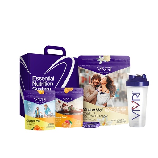 [BRSWGZADO4GWEAL7] VIVRI 10 Day Challenge Kit | Shake Me! Vanilla Protein Powder & Meal Replacement Shake | Power Me! Orange Mango | Cleanse Me! Pineapple Orange Detox Cleanse | 21g Protein | 23 Vitamins & Minerals