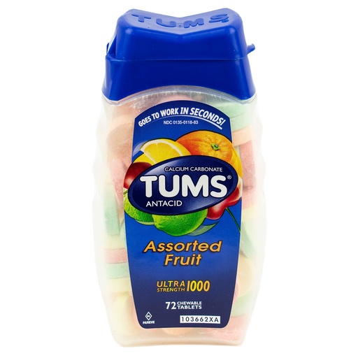 [BRSWGGD5BBYA4HQ2] TUMS 23981 Ultra Strength Antacid, Assorted Fruit