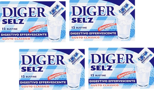 [BRSWGYABAUHA2ADJ] Effervescent Antacid Powder, Classic Taste * 48 Sachets, 3.5 Grams Each * [ Italian Import ]