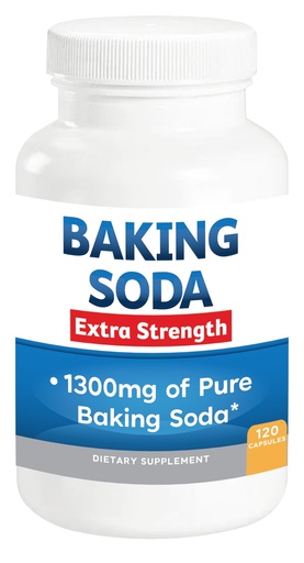 [BRSRAFA6BMDQO23X] Baking Soda Aluminum Free 1300mg Per Pill Extra Strength Organic Use Pure Baking Soda Capsules for Health & Wellness. Baking Soda Tablets 120 Pills