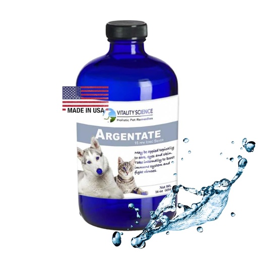 [BRSRMAL6PMFREH3P] Vitality Science Argentate Ionic Silver for Dogs | Promotes Oxygen-Rich Environment (8oz)