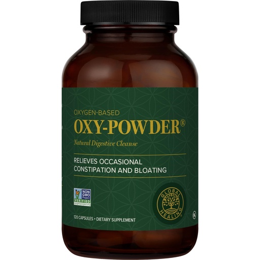 [BRSWICANDIPACDLO] Global Healing Center Oxy-Powder Oxygen Based Safe and Natural Colon Cleanser and Relief from Occasional Constipation (120 Capsules)(Packaging may vary)