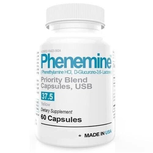 [BRSREH3RAANWA2TB] PheneMine 37.5, Priority Blend 60 Capsules