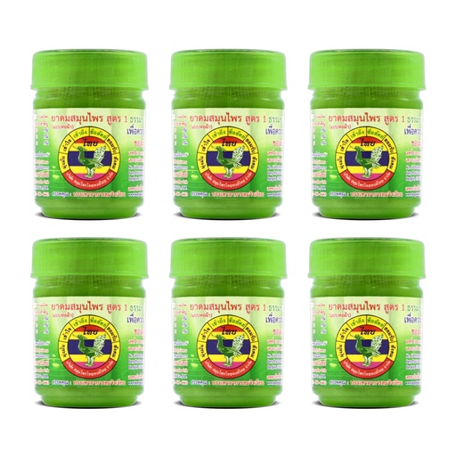 [BRSRA2YFCEPB43LO] HONG THAI New Herbal Cotton Inhaler Nasal Inhaler Aromatherapy Green Pack of 6