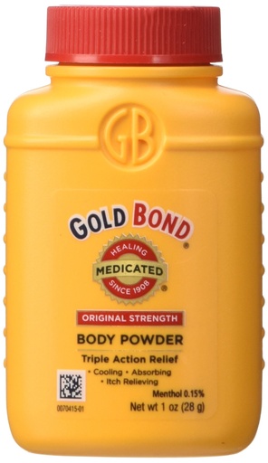 [BRSWIYYYAUMWGD3Y] Gold Bond Medicated Body Powder Original Strength, 1 Ounce