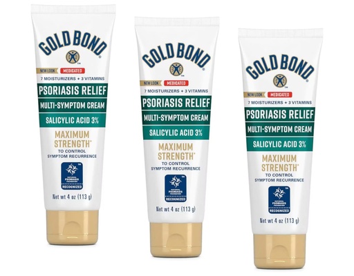 [BRSWKGI7CZYGAA3G] Gold Bond Ultimate Multi-Symptom Psoriasis Relief Cream 4 Ounce (Pack of 3)