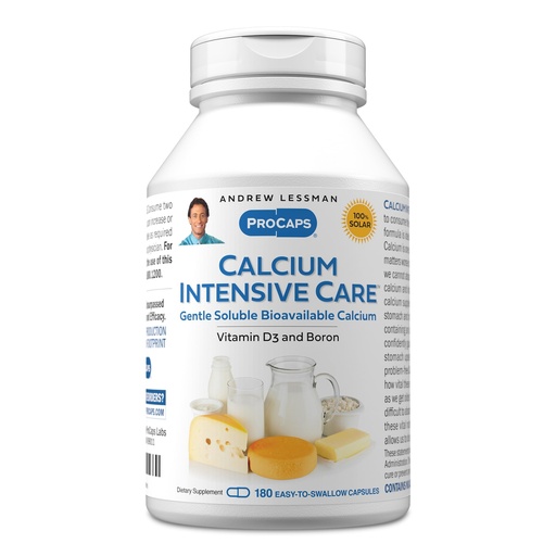 [BRSWI2QGBZ4BQDDC] ANDREW LESSMAN Calcium Intensive Care - 180 Capsules - Maintains Healthy Bone and Skeletal Tissues. Vitamin D, Boron. Ultra-Fine, Highly Absorbable Powder in Easy-to-Swallow Capsule. No Additives.