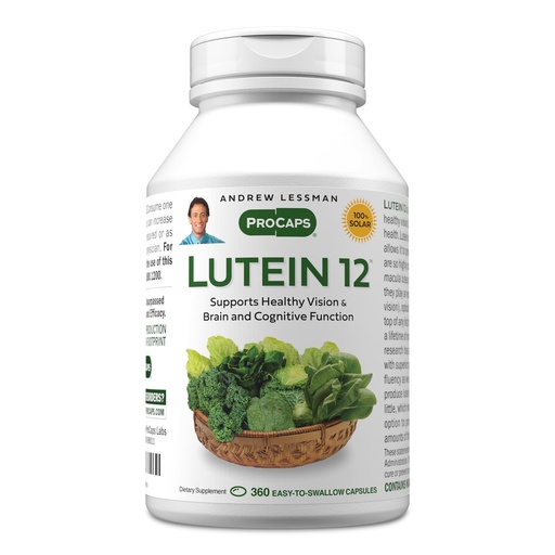 [BRSWGHD5OUBAMFD6] ANDREW LESSMAN Lutein 12 mg - 360 Softgels - Ultra-High Levels of Lutein. Powerful Anti-Oxidant Carotenoid. Supports Eye Health and Promotes Healthy Vision and Skin.
