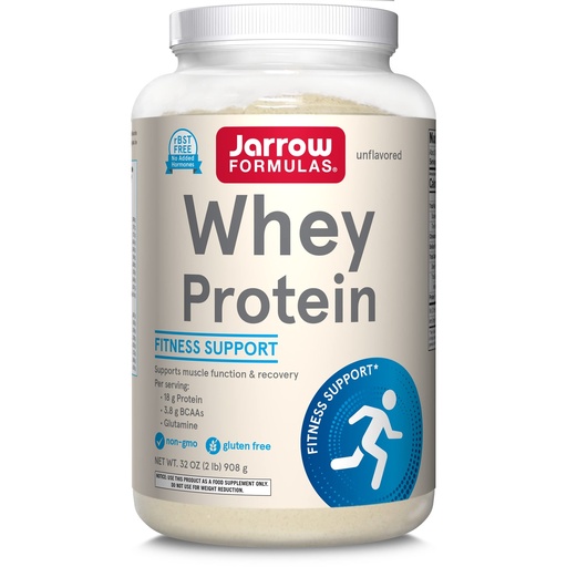 [BRSWIY32BQPQGELA] Jarrow Formulas Whey Protein with 18 g of Protein, 3.8 g of BCAAs, and Glutamine, Dietary Supplement for Muscle Function and Recovery Support, 32 oz Unflavored Powder, Approximately 38 Day Supply