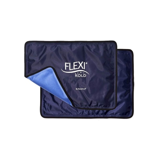 [BRSWGCAYCEMRMCYU] FlexiKold Ice Packs for Injuries Reusable with Straps – Cold Compress Gel Cold Pack, Ice Pack for Knee, – Flexible Medical Ice Wrap for Back, Shoulders, Legs, Muscle Pain – Standard – 2 Pk