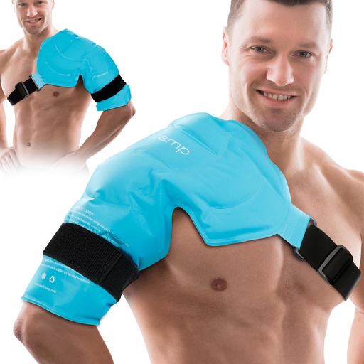[BRSW2HQ5CUBRGC3H] Comfytemp Shoulder Ice Pack Rotator Cuff Cold Therapy Wrap, FSA Eligible HSA, Gel Packs for Injuries Reusable Hot Cold Compress Shoulder Brace for Pain Relief, Men Women Recovery Item (Large/X-Large)