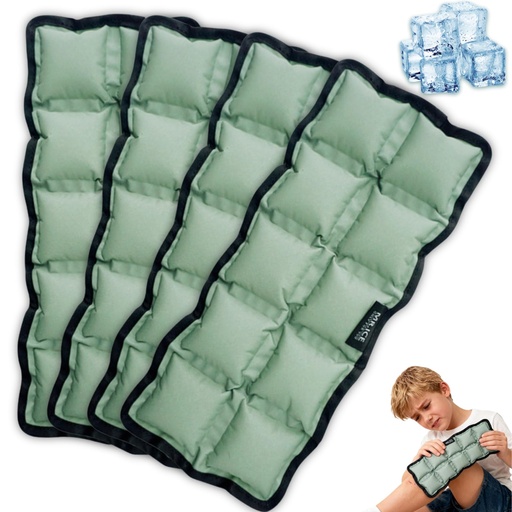 [BRSREHD2OYIW2GT7] Reusable Flexible Ice Pack 10"x4"x0.7" for Pain Relief – Cold & Hot Compress for Injuries, Swelling, Muscle Soreness, Surgery – Microwave & Freezer Safe for Back, Shoulder, Knee, Neck