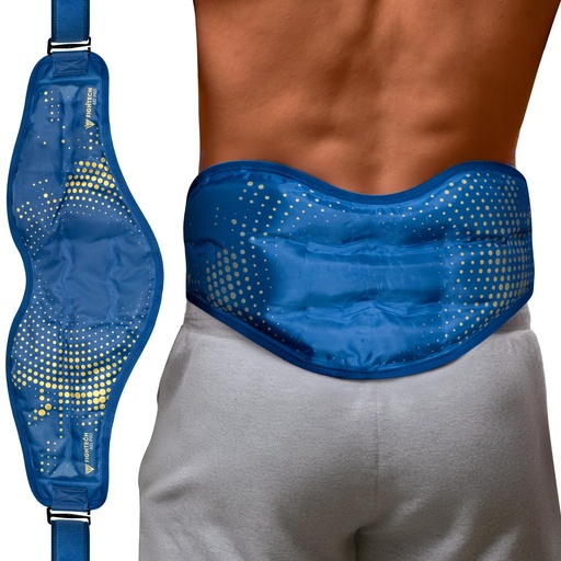 [BRSRGCQFBYNAGETK] Reusable Hot and Cold Gel Ice Pack for Back, Shoulder, Neck, Knee, Head, Eyes, Elbow, Hip - Adjustable XS to XXL - Post Surgery Heat & Cold Therapy Compress by FIGHTECH (Back, Large 24 x 7)