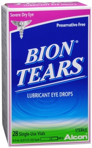 [BRSWKGYIBJ7WAHTO] Bion Tears Lubricant Eye Drops Single Use Vials 28 Each (Pack of 4)