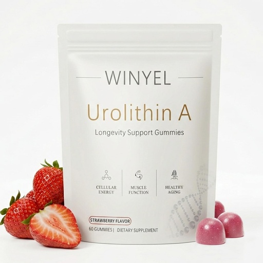 [BRSRGCQPOAAQM2YU] Urolithin A Supplement Gummies 500mg with Trans-Resveratrol, CoQ10 Mitochondrial & Cellular Energy Support for Healthy Aging, Muscle Strength & Longevity Vegan, Non-GMO, 60 Count