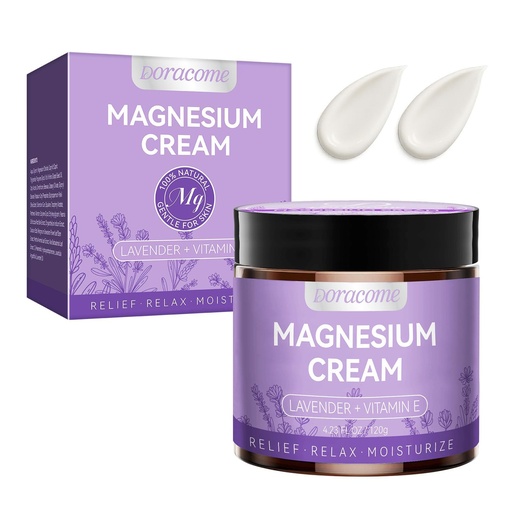 [BRSRGFQRDF5QKYA2] Magnesium Cream for Sleep & Relaxation – Nighttime Magnesium Lotion to Help Calm Muscles, Soothe Legs & Feet, Non-Greasy Body Cream