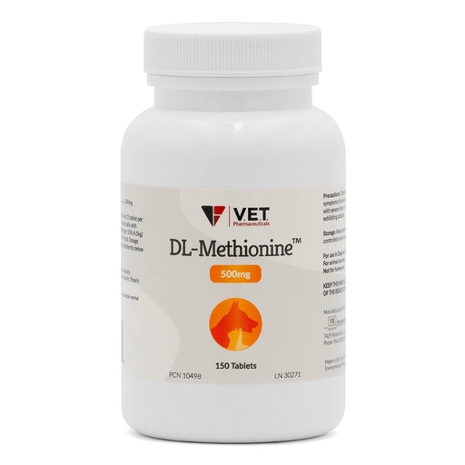 [BRSROCD4DECWK3L2] DL Methionine Tablets, 500mg, 150ct