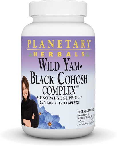 [BRSWIY37OUMAK3TE] Pianetari erbe Wild Yam-Black Cohosh Complex Tablets, 120 Conte