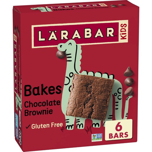 [BRSWGEDQCACGA2YY] Larabar Kids, Bakes Chocolate Brownie Bars, Gluten Free, 6 Ct, 5.76 oz