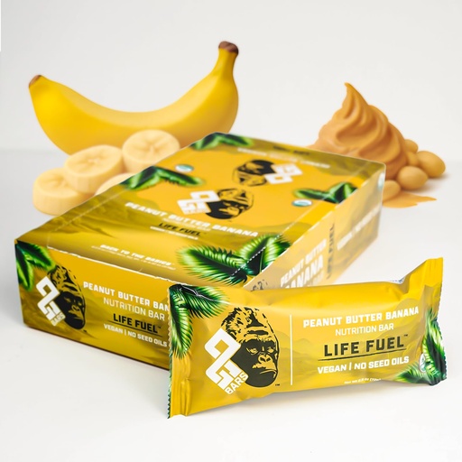 [BRSRGC3YOQIGKGTO] OG Bars | Organic Plant Protein Bar (PEANUT BUTTER BANANA, 8 Count) | No Seed Oils, Soy Free, Stevia Free, No Sugar Alcohols – 15g Complete Protein, USDA Organic, Vegan, Gluten Free