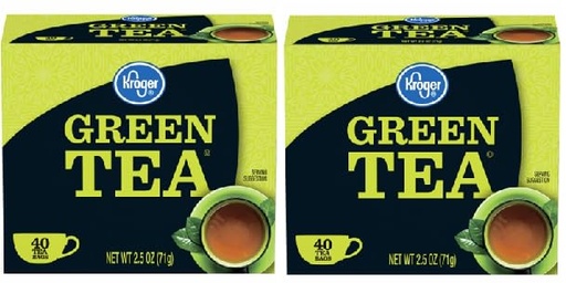 [BRSREHACC4NBMEY7] Green Tea Bags (2 Boxes, 40 Tea Bags in each Box)