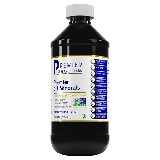 [BRSW2YANDICRGALH] Premier Research Labs Premier pH Minerals - Trace Mineral Drops for Distilled Water, Magnesium Supplement, Reverse Osmosis Water, Liquid Concentrate - 8 fl oz