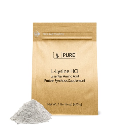 [BRSWGBIODICWKEY6] Pure Original Ingredients L-Lysine HCl (1lb) Alpha Amino Acid, Non-GMO, Gluten-Free