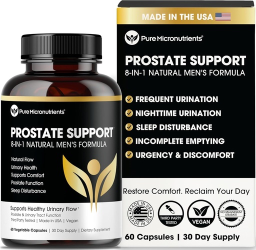 [BRSWGBIBBV7QGGT4] Pure Micronutrients Prostate Health Supplement - Saw Palmetto, Beta-Sitosterol, Sting Nettle Root, & Lycopene - Bladder Control & Urinary Support Supplements for Men