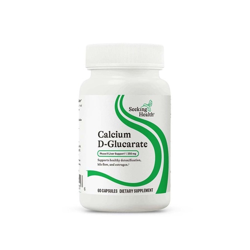 [BRSWKYI4OF4QGHIZ] Seeking Health Calcium D-Glucarate - Calcium Supplement Supports Gut Health & Metabolism - Formula with Calcium D-Glucarate to Support Liver Health - 250 mg, 60 Capsules