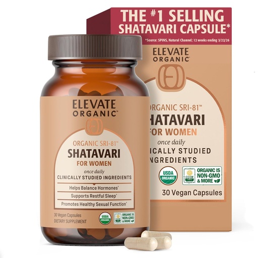 [BRSREAQEBF4GMGTX] SRI-81™ Shatavari Vegan Capsules for Women, Asparagus racemosus Root Extract with Acti Veda™ (30 Servings)