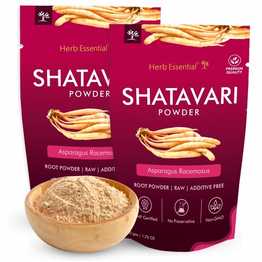 [BRSWGFQKCNYQAFI7] Herb Essential Shatavari Powder, Natural Asparagus Racemosus Root Powder, Rejuvenate Herb, Pure Shatavari Root Powder, Vegan Herbal Supplement for Daily Wellness, No Preservatives, 3.52 oz (Pack of 2)