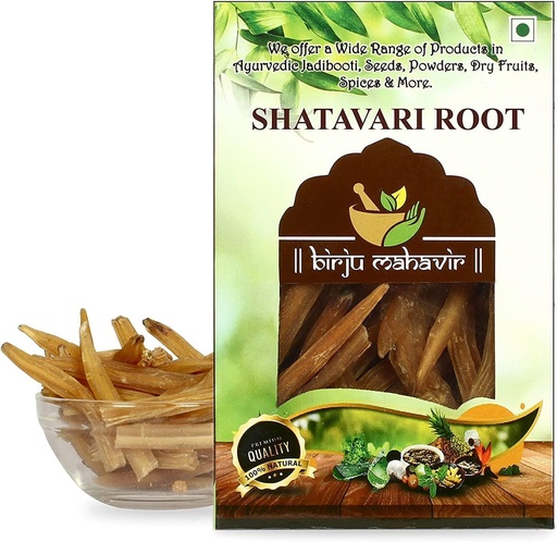 [BRSROYIRBAPROCDU] Zanto BrijBooti Mahavir Shatavari Root - Asparagus RACEMOSUS - SATAWAR - SATAWARI, Natural, 200 Gram (BMKB-305)
